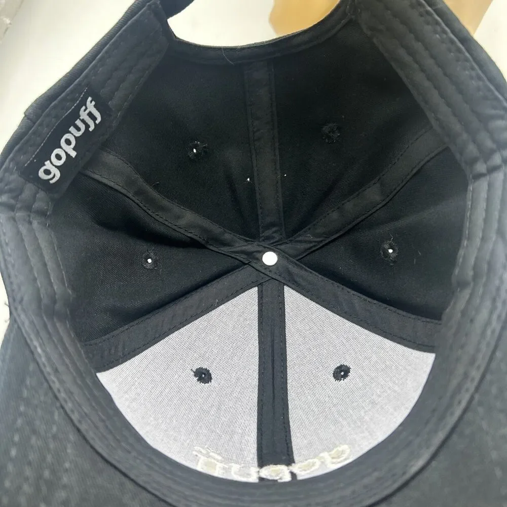 Go Puff Hat Cap Black Unisex Embroidered‎ Adjustable Trap Baseball